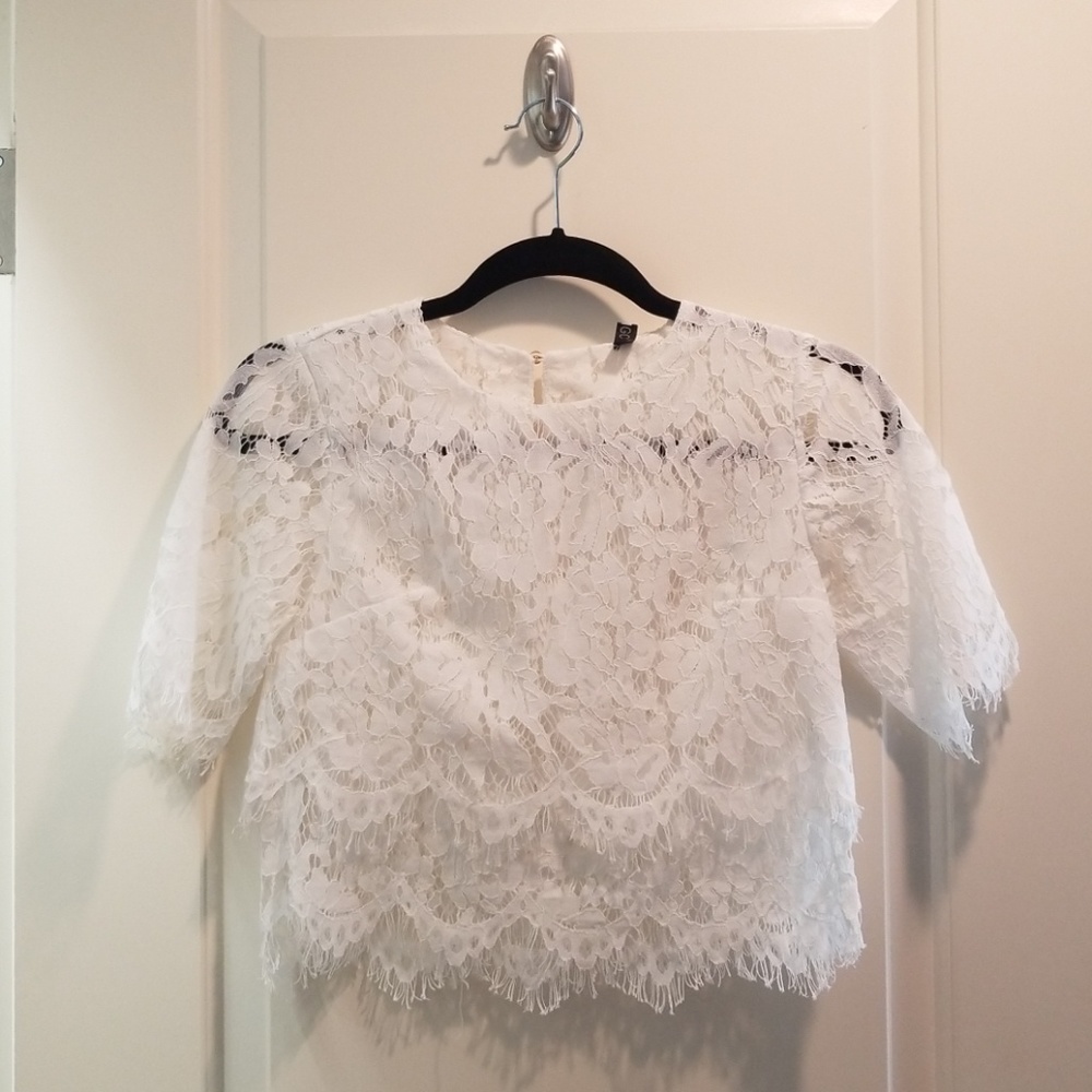 Lace crop top